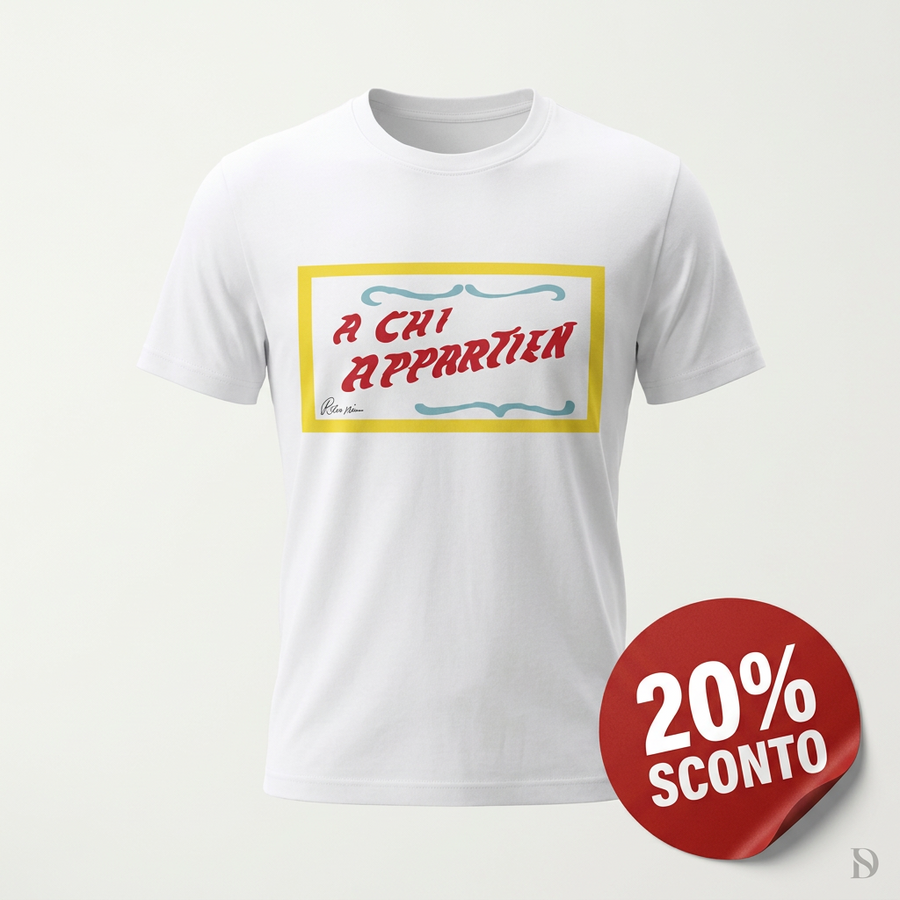 Maglietta bianca A chi appartieni con bollino -20%