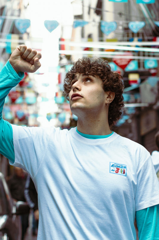 T-Shirt " Ricomincio da 3 " - Logo piccolo